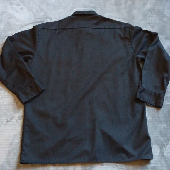 Dickies Workwear Vintage Button Down Shirt Men's Large, Black, Chest Pockets - Picture 7 of 7